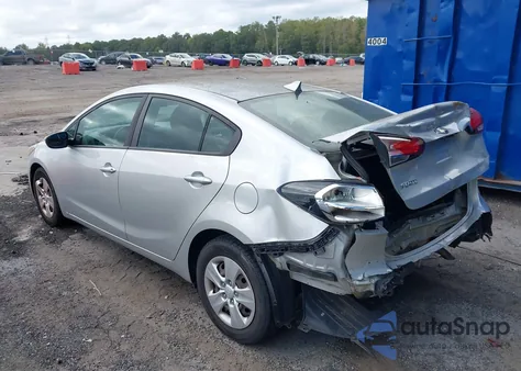 2017 Kia Forte Lx из США, поврежденный, VIN 3KPFK4A76HE095707